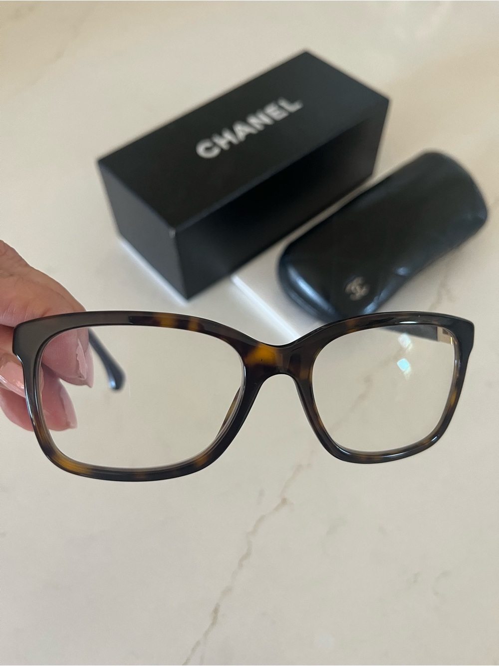 CHANEL Tortoiseshell Brown Optical Frames